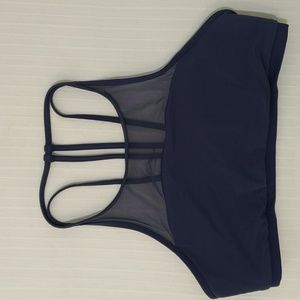 Lululemon Aubergine Sports Bra with Mesh Detail